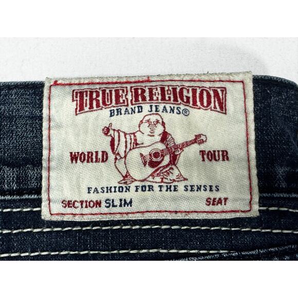 True Religion Men's Slim Fit Midnight Stitch Denim Jeans - 36 (37x34.5) *READ* - Picture 4 of 7